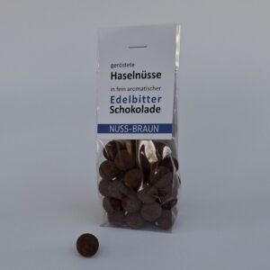 schokolierte haselnuss, 3 nüsse für..., edelbitter